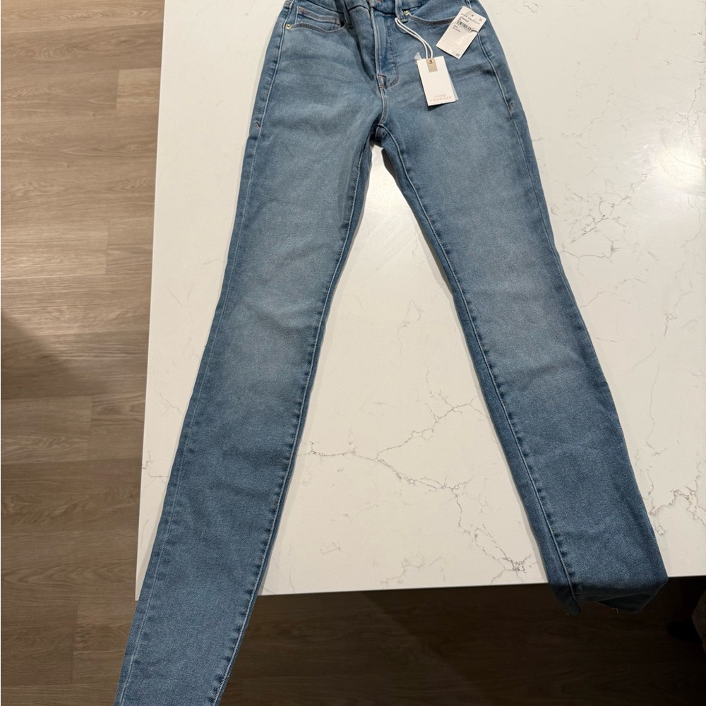 SOLD!!! Good American Light Blue Skinny Jeans